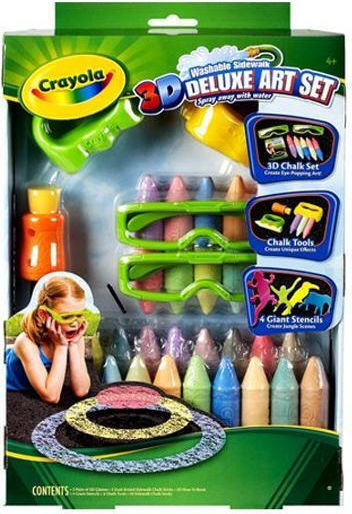 Crayola Painting 3D Deluxe Art Set Washable Outdoor for Children 4+ years old Years