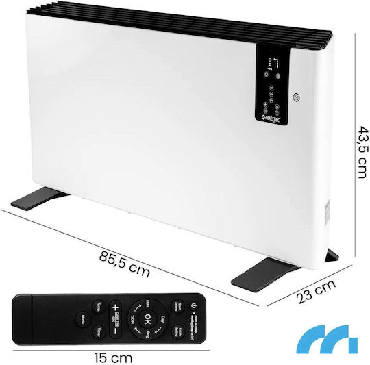 MalTec Convectoare Perete 2400W cu Termostat Electronic 85.5x23cm Alb
