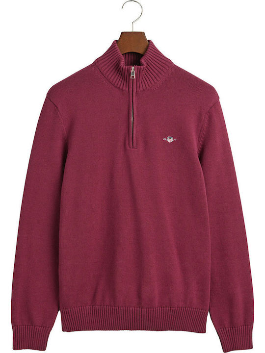 Long Sleeve Sweater Wine Red