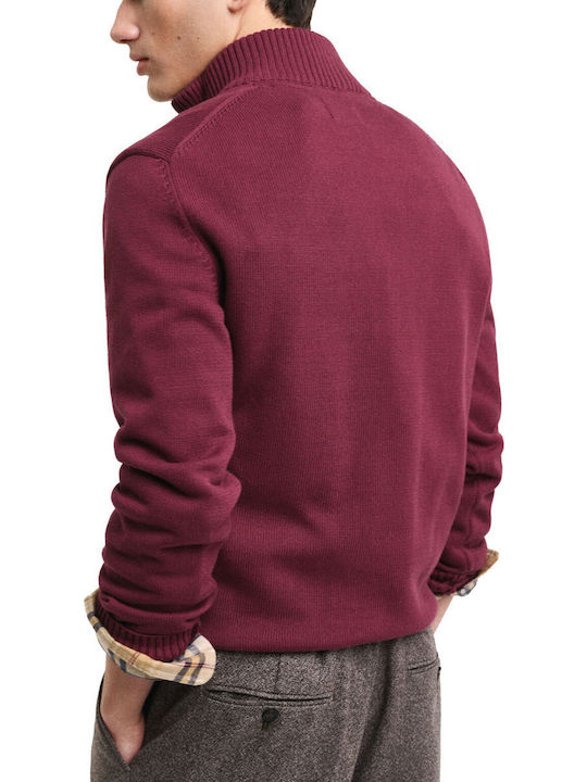 Long Sleeve Sweater Wine Red