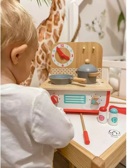 Tooky Toys Kids Wooden Kitchen for 3+ Years 23pcs