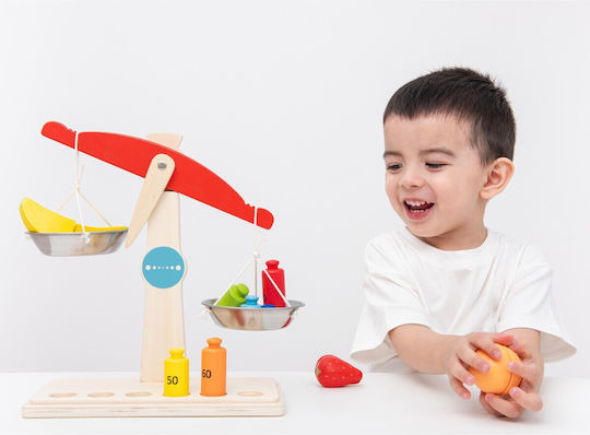 New Classic Toys Balance Scales Ζυγαριά Ισορροπίας από Ξύλο για 3+ Ετών