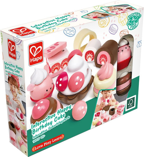 Hape Strawberry Dessert Wooden for 3 Plus Years 7 Pieces