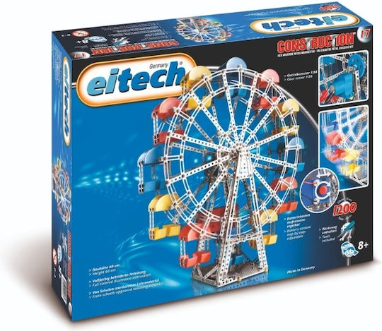 Eitech Jucărie de Construcție din Plastic Big Wheel pentru Copii 8++ Ani