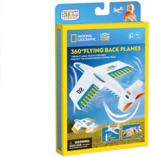 Cubic Fun Jucărie de Construcție din Hârtie 360 Flying Back Plane pentru Copii 5+ ani+ Ani