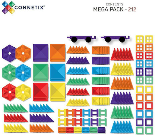 Connetix Jucărie de Construcție Magnetică Rainbow