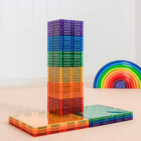 Connetix Magnetisches Bau- und Konstruktionsspielzeug Rainbow Square