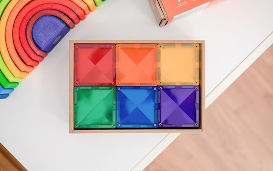 Connetix Magnetisches Bau- und Konstruktionsspielzeug Rainbow Square