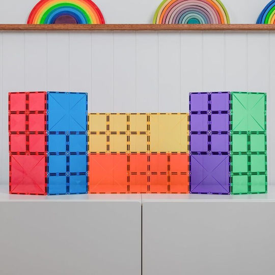 Connetix Magnetisches Bau- und Konstruktionsspielzeug Rainbow Square