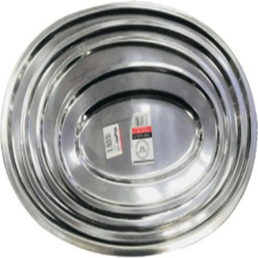 Farfurie joasă Oval Inox Argintiu 22x12cm Farfurie joasă Oval Inox Argintiu 22x12cm