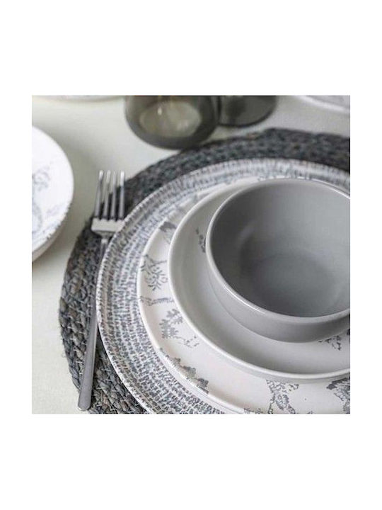 Marva Farfurie Deșert Ceramică Alb cu Diametru 22cm 6buc