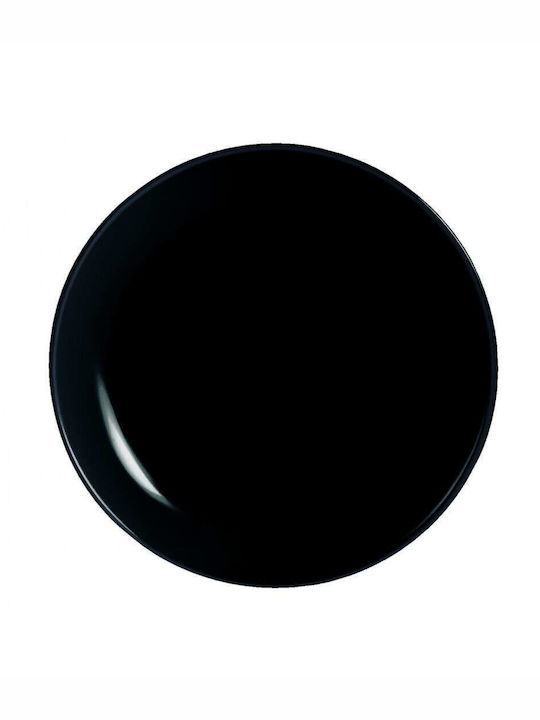 Vivliopoleion tis Estias Teller Wüste Schwarz mit Durchmesser 19cm