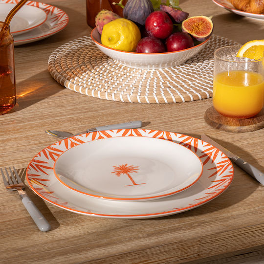 Atmosphera Teller Wüste Orange mit Durchmesser 19cm