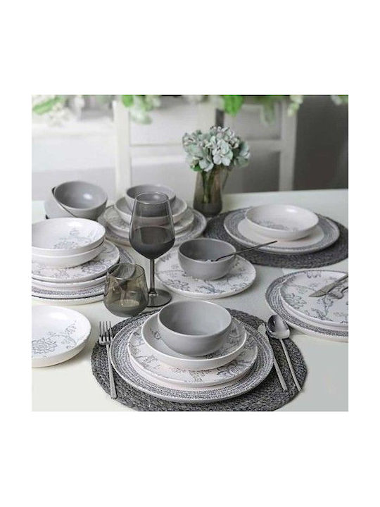 Marva Farfurie adâncă Ceramică Alb cu Diametru 22cm 6buc