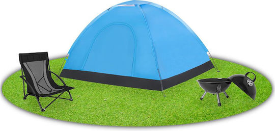 Къмпинг Сцена Igloo Синя 200x150x110см