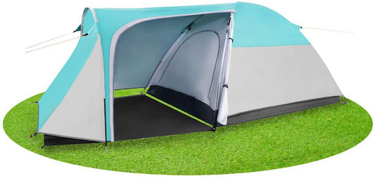 Campingzelt Tunnel Blau für 4 Personen 175x310x130cm
