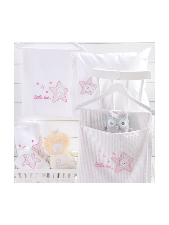 Rythmos Astro Baby Sheets Set Crib Cotton Pink 100x160cm 3pcs