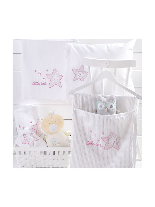 Rythmos Astro Baby Sheets Set Crib Cotton Pink 100x160cm 3pcs