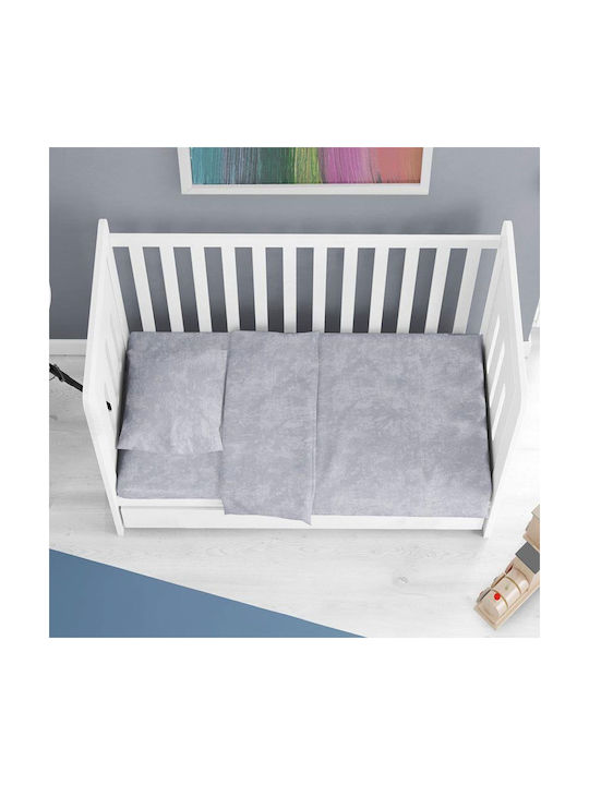 Dimcol Σετ Bebe Light Grey 120x160εκ.