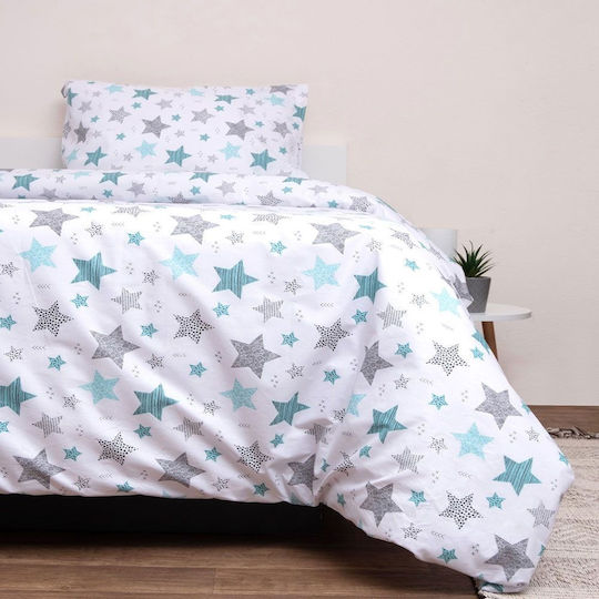 Viopros Set Seirios Lenjerie De Patut Bebe Albă 80x100cm