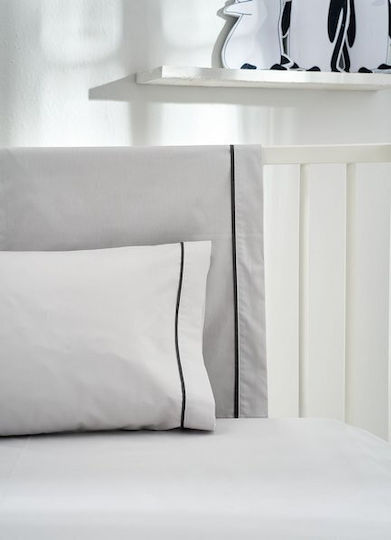 Vesta Home Baby Sheets Set Single 505 Light Gray 120x160cm