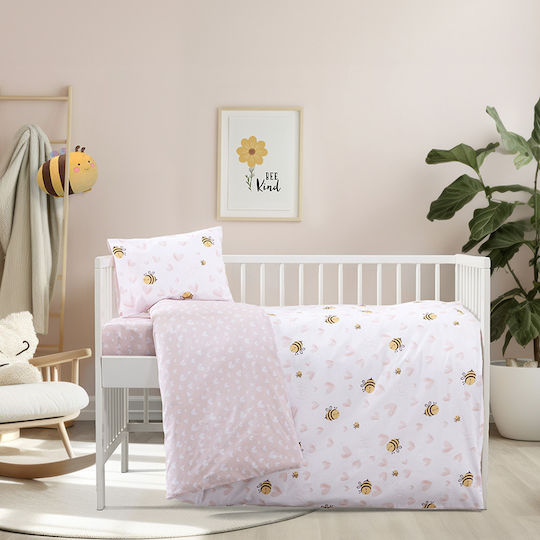Kocoon Set Baby Bettlaken Für Krippe Baumwolle Angepasst Bunt 70x130cm 3Stück