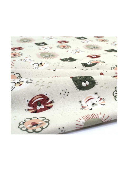 Dimcol Бебешки Чаршаф За Количка Памук с ластик Зелен 70x140бр