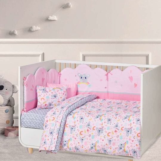 Das Home Baby Sheets Set Crib Cotton Gray 130x170cm 3pcs