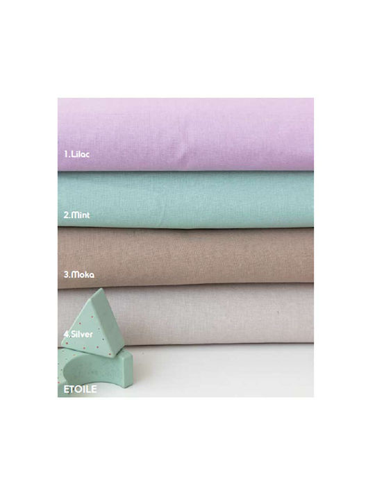Palamaiki Etoile Baby Sheet Crib Cotton Fitted Moka Beige 70x140cm