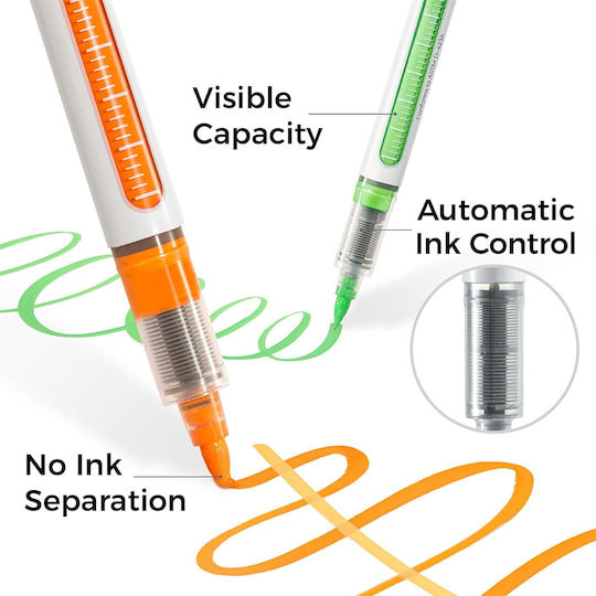 Ohuhu Nahuku Single Fine 24 Drawing Markers Vibrant Colors