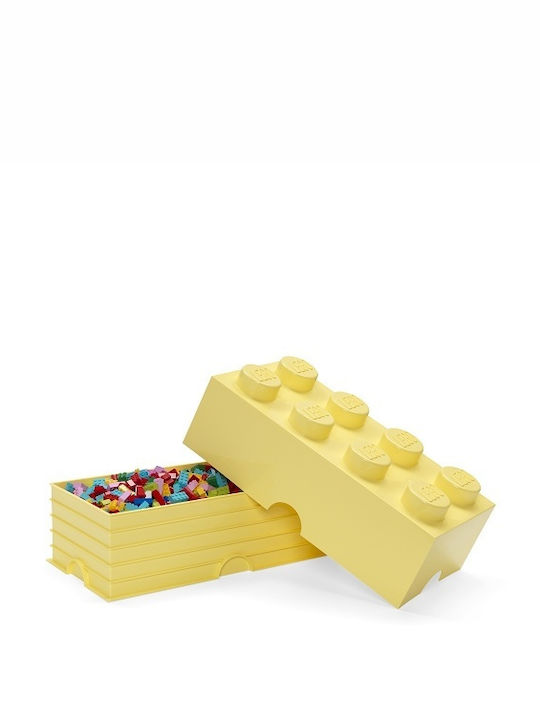 LEGO Children's Storage Box made of Plastic 8-Stud Yellow 50x25x17cm 1pcs