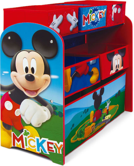 Система за съхранение на играчки Mickey Mouse Светлосин 66.5x30x67см 7бр