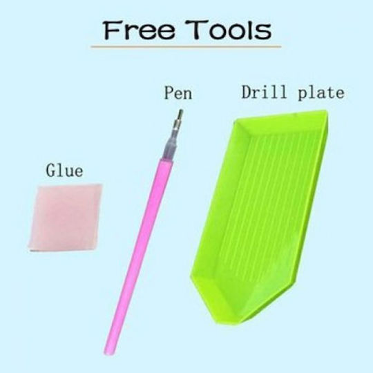 Diamond Painting Kit Stickers 9pcs Various Designs