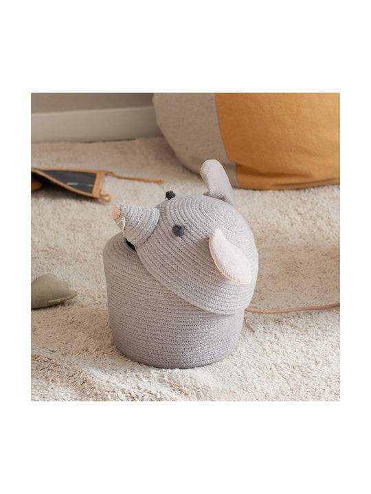 Lorena Canals Children's Storage Basket made of Fabric Renata The Rat Gray 25x25x30cm 1pcs