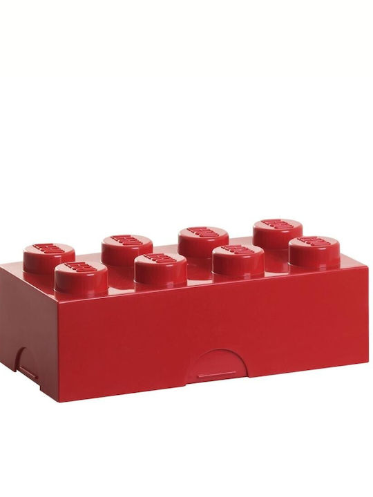 LEGO Παιδικό Κουτί Αποθήκευσης από Πλαστικό 8-Stud Κόκκινο 10x20x7.5cm