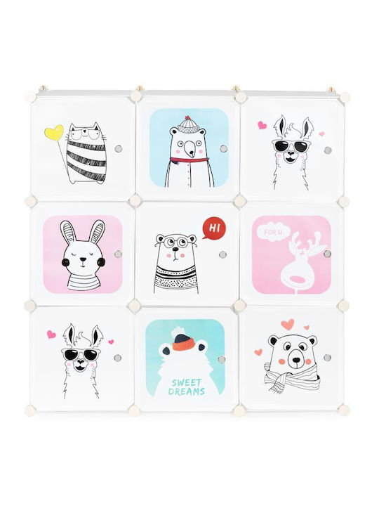 Ecotoys Kindergarderobe 9 Positionen Tiere