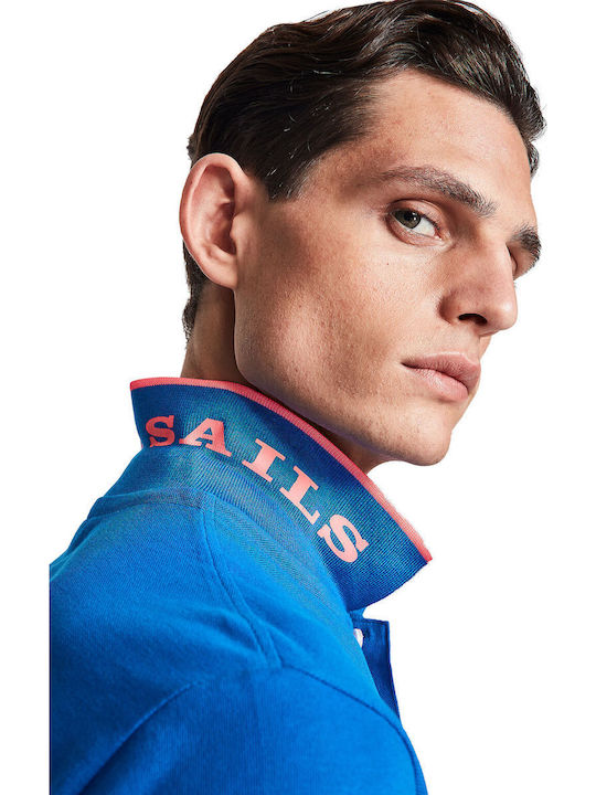 Polo Herrenbluse Kurzarm Blaue