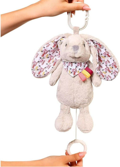 Babyono Κρεμαστό Παιχνίδι Αυτοκινήτου με Μουσική Rabbit Milly για Νεογέννητα