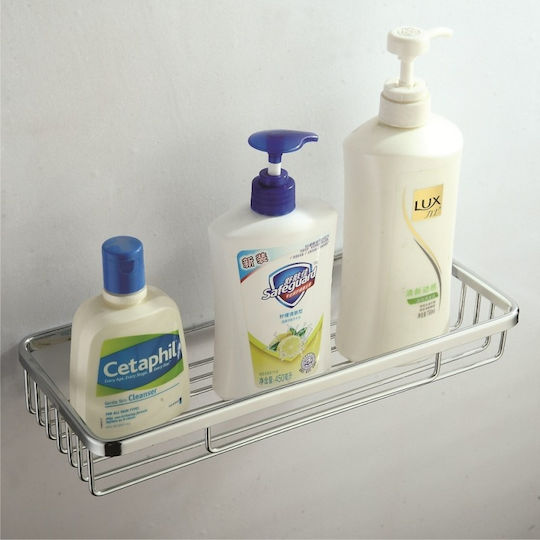 Inter Ceramic Montat pe perete Raft Baie Argintie