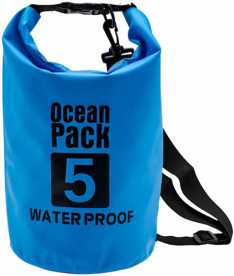 Σακίδιο Παραλίας 5l Αδιάβροχο Λουρί Ocean Pack Γαλάζιο