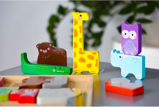 Holz Kinder Steckpuzzle 14pcs Moni