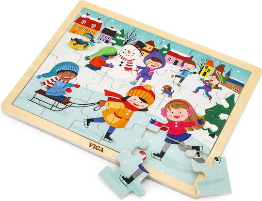 Ξύλινο Παιδικό Puzzle για 2+ Ετών 24pcs Viga Toys