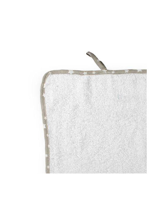 Dimcol Bebe Muslin Shoulder Burp Cloth White 30x30cm.