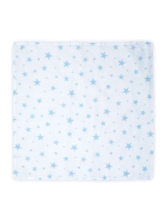 Lorelli Stars Scutec din Muselină Blue Albastru 80x80εκ.