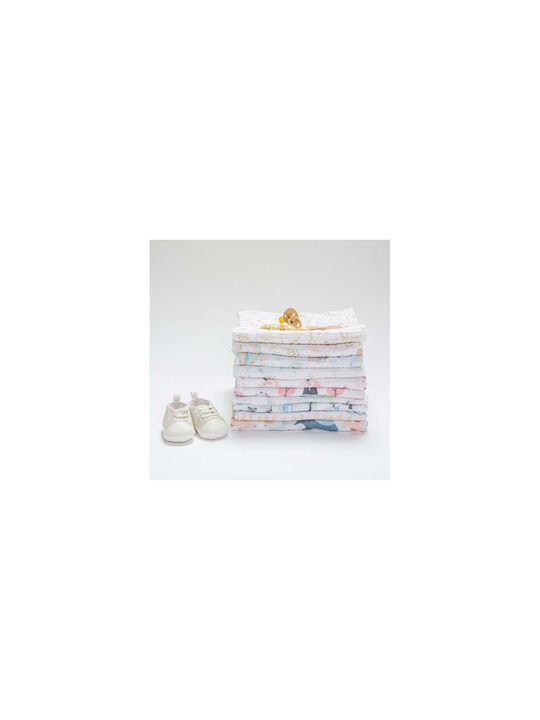 Funna Baby Garden Pânze de Înfășat din Muselină Multicolor 90x90εκ. 2buc