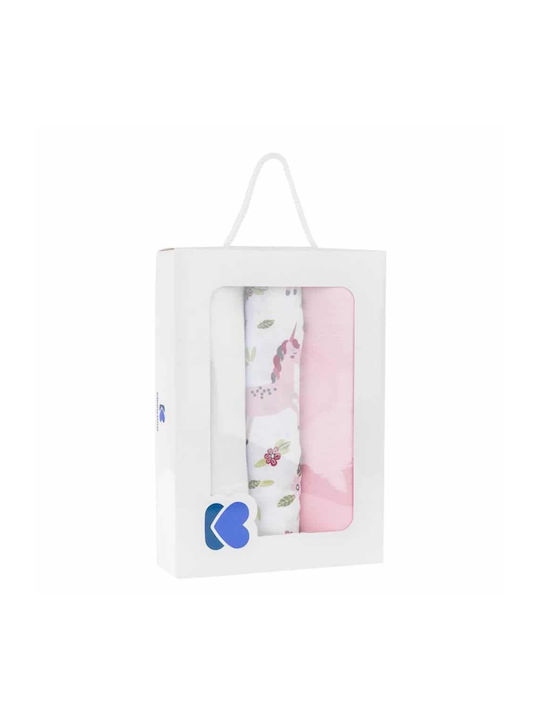 Kikka Boo Swaddle Blanket 120x120cm 3 Pieces