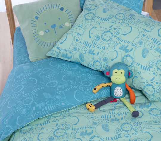 Nef-Nef Homeware Σετ Μονά Jungle 170x260cm Nef-Nef Homeware Σετ Μονά Jungle 170x260cm