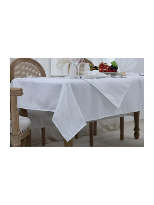 Liolios Home Τραπεζομάντηλο Σετ Ivory 160x220εκ.