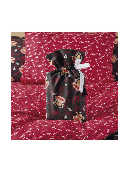 Kentia Sheet Set Semi-double Cotton Red-black 190x270cm 3pcs