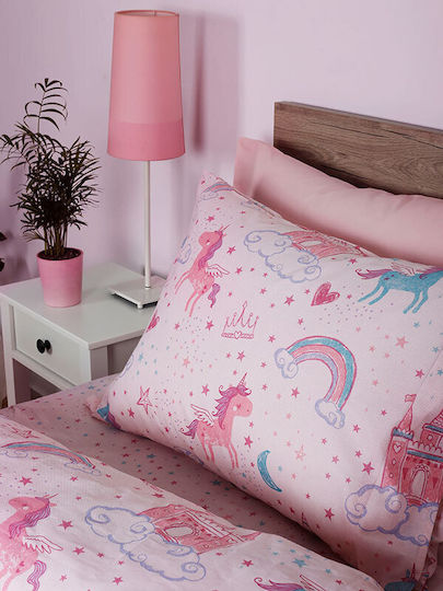 Sunshine Sheet Set Single Cotton Feelings 36 Pink 165x270cm 3pcs